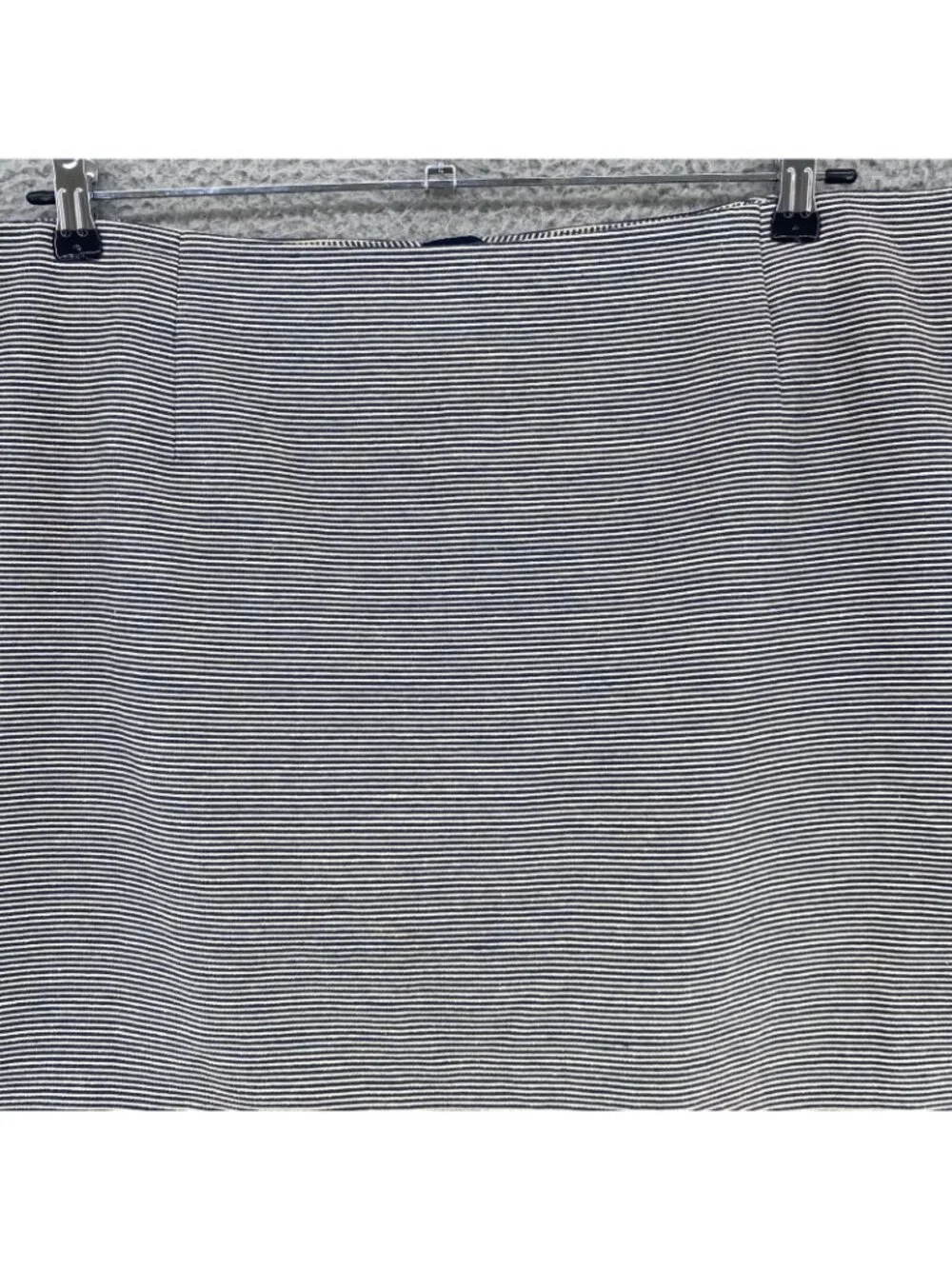 Talbots Skirt Womens 24W Plus Blue Striped Knee Length Pencil Straight Office